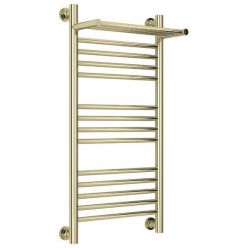 Полотенцесушитель водяной Сунержа Богема+, высота 80 см, ширина 40 см, с полкой, цвет шампань, 020-0223-8040