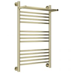 Полотенцесушитель водяной Сунержа Богема+, высота 80 см, ширина 50 см, с полкой, цвет шампань, 020-0223-8050