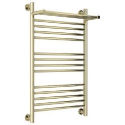 Полотенцесушитель водяной Сунержа Богема+, высота 80 см, ширина 50 см, с полкой, цвет шампань, 020-0223-8050