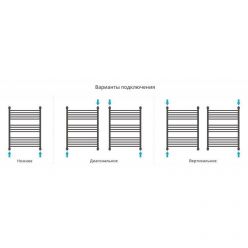Полотенцесушитель водяной Сунержа Флюид+, высота 80, ширина 60 см, цвет шампань, 020-0222-8060