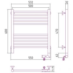 Полотенцесушитель электрический Сунержа Богес