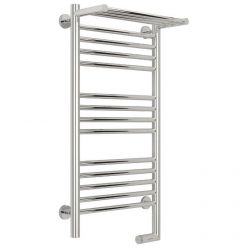 Полотенцесушитель электрический Сунержа Богема 2.0, с полкой, высота 80 см, ширина 40 см, диммер справа, цвет хром, 00-5207-8040