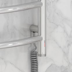 Полотенцесушитель электрический Сунержа Галант 4.0, ширина 50 см высота 50 см, диммер слева/справа, хром, 00-0830-5050/00-0831-5050