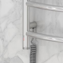 Полотенцесушитель электрический Сунержа Галант 4.0, ширина 50 см высота 60 см, диммер слева/справа, хром, 00-0830-6050/00-0831-6050