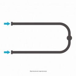 Полотенцесушитель водяной Сунержа П-образный+, высота 32 см, ширина 65 см, боковое подключение 32 см, цвет шампань, 020-4003-3265