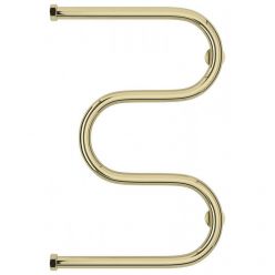 Полотенцесушитель водяной Сунержа М-образный+, высота 60 см, ширина 40 см, боковое подключение 60 см, цвет шампань, 020-4007-6040