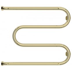 Полотенцесушитель водяной Сунержа М-образный+, высота 50 см, ширина 65 см, с полкой, боковое подключение 50 см, цвет шампань, 020-4008-5065