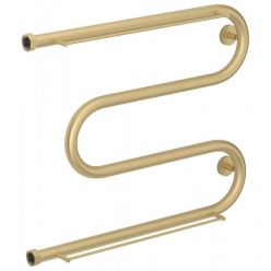 Полотенцесушитель водяной Сунержа М-образный, высота 50 см, ширина 65 см, с полкой, боковое подключение 50 см, цвет матовая шампань, 022-0008-5065