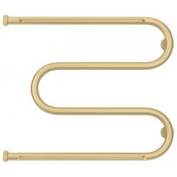 Полотенцесушитель водяной Сунержа М-образный, высота 50 см, ширина 65 см, с полкой, боковое подключение 50 см, цвет матовая шампань, 022-0008-5065