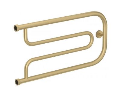 Полотенцесушитель водяной Сунержа Гусли, ширина 65 см, высота 32 см, боковое подключение 32 см, цвет матовая шампань, 022-0009-3265