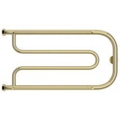 Полотенцесушитель водяной Сунержа Гусли+, высота 32 см, ширина 65 см, с полкой, боковое подключение 32 см, цвет шампань, 020-4010-3265