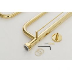 Полотенцесушитель водяной Сунержа Гусли+, высота 32 см, ширина 65 см, с полкой, боковое подключение 32 см, цвет шампань, 020-4010-3265