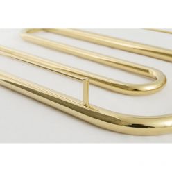 Полотенцесушитель водяной Сунержа Гусли+, высота 32 см, ширина 65 см, с полкой, боковое подключение 32 см, цвет шампань, 020-4010-3265