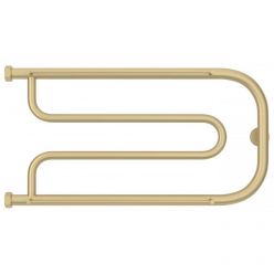 Полотенцесушитель водяной Сунержа Гусли, высота 32 см, ширина 65 см, с полками, боковое подключение 32 см, цвет матовая шампань, 022-0010-3265