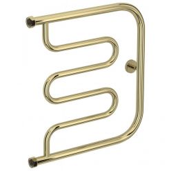 Полотенцесушитель водяной Сунержа Лира+, высота 50 см, ширина 50 см, боковое подключение 50 см, цвет шампань, 020-4011-5050