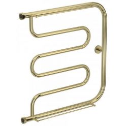 Полотенцесушитель водяной Сунержа Лира+, высота 60 см, ширина 60 см, боковое подключение 60 см, цвет шампань, 020-4012-6060