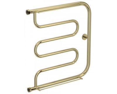 Полотенцесушитель водяной Сунержа Лира+, высота 60 см, ширина 60 см, боковое подключение 60 см, цвет шампань, 020-4012-6060