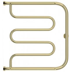 Полотенцесушитель водяной Сунержа Лира+, высота 60 см, ширина 60 см, боковое подключение 60 см, цвет шампань, 020-4012-6060