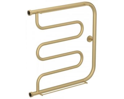 Полотенцесушитель водяной Сунержа Лира, высота 60 см, ширина 60 см, боковое подключение 60 см, цвет матовая шампань, 022-0012-6060