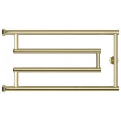 Полотенцесушитель водяной Сунержа High-Tech G+, высота 30 см, ширина 65 см, боковое подключение 32 см, цвет шампань, 020-4051-3265