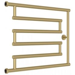 Полотенцесушитель водяной Сунержа High-Tech L, высота 50 см, ширина 65 см, боковое подключение 50 см, цвет матовая шампань, 022-0052-5065