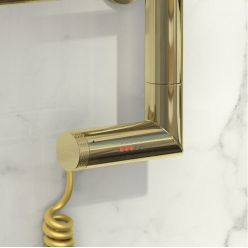 Полотенцесушитель электрический Сунержа Элегия 2.0, высота 60 см, ширина 40 см, диммер слева, цвет шампань, 020-5218-6040