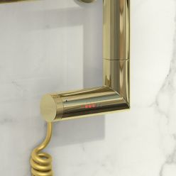 Полотенцесушитель электрический Сунержа Элегия 2.0, высота 80 см, ширина 50 см, диммер слева, цвет шампань, 020-5218-8050