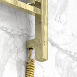 Полотенцесушитель электрический Сунержа Модус 3.0, высота 60 см, ширина 50 см, диммер слева/справа, цвет шампань, 020-5700-6050/020-5701-6050