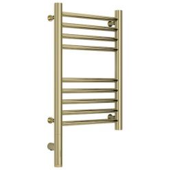 Полотенцесушитель электрический Сунержа Богема 3.0, высота 50 см, ширина 30 см, диммер слева/справа, цвет шампань, 020-5804-5030/020-5805-5030