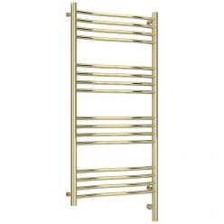 Полотенцесушитель электрический Сунержа Флюид 3.0, высота 100 см, ширина 50 см, диммер слева/справа, цвет шампань, 020-5820-1050/020-5821-1050