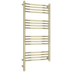 Полотенцесушитель электрический Сунержа Флюид 3.0, высота 100 см, ширина 50 см, диммер слева/справа, цвет шампань, 020-5820-1050/020-5821-1050