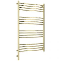 Полотенцесушитель электрический Сунержа Флюид 3.0, высота 100 см, ширина 60 см, диммер слева/справа, цвет шампань, 020-5820-1060/020-5821-1060