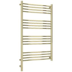 Полотенцесушитель электрический Сунержа Флюид 3.0, высота 100 см, ширина 60 см, диммер слева/справа, цвет шампань, 020-5820-1060/020-5821-1060