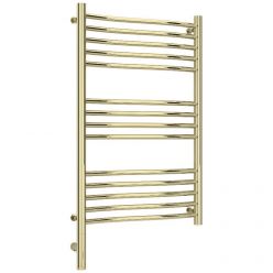 Полотенцесушитель электрический Сунержа Флюид 3.0, высота 80 см, ширина 50 см, диммер слева/справа, цвет шампань, 020-5820-8050/020-5821-8050