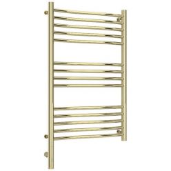 Полотенцесушитель электрический Сунержа Флюид 3.0, высота 80 см, ширина 50 см, диммер слева/справа, цвет шампань, 020-5820-8050/020-5821-8050