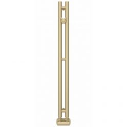 Полотенцесушитель водяной Сунержа Нюанс EU50+, высота 84 см, ширина 5 см, нижнее подключение, цвет матовая шампань, 022-0212-0840