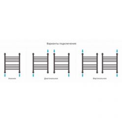 Полотенцесушитель водяной Сунержа Богема+, высота 50 см, ширина 40 см, универсальное подключение, цвет матовая шампань, 022-0220-5040