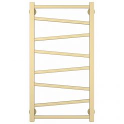 Полотенцесушитель водяной Сунержа Сирокко, высота 80 см, ширина 40 см, нижнее подключение, цвет матовая шампань, 022-0253-8040