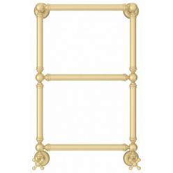 Полотенцесушитель водяной Сунержа Ренессанс 1304, высота 66 см, ширина 40 см, нижнее подключение 40 см, цвет матовая шампань, 022-0280-6640