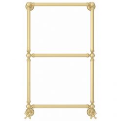 Полотенцесушитель водяной Сунержа Ренессанс 1304, высота 86 см, ширина 50 см, нижнее подключение, цвет матовая шампань, 022-0280-8650