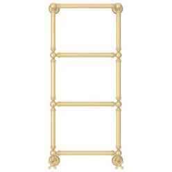 Полотенцесушитель водяной Сунержа Ренессанс 1304, высота 96 см, ширина 40 см, нижнее подключение, цвет матовая шампань, 022-0280-9640