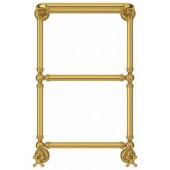 Полотенцесушитель водяной Сунержа Ренессанс 1386, высота 66 см, ширина 40 см, цвет золото, 03-0281-6640