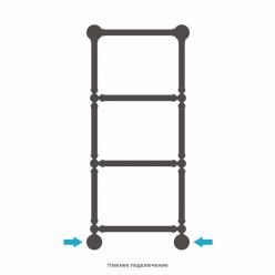 Полотенцесушитель водяной Сунержа Ренессанс 1386, высота 96 см, ширина 40 см, цвет золото, 03-0281-9640