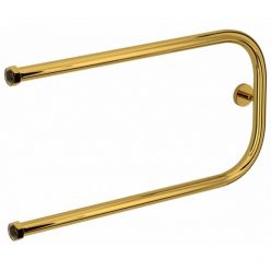 Полотенцесушитель водяной Сунержа П-образный, высота 32 см, ширина 65 см, боковое подключение, цвет золото, 03-0003-3265