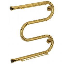 Полотенцесушитель водяной Сунержа М-образный, высота 50 см, ширина 50 см, 2 полки, цвет золото, 03-0008-5050
