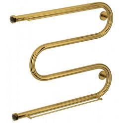 Полотенцесушитель водяной Сунержа М-образный, высота 50 см, ширина 65 см, 2 полки, цвет золото, 03-0008-5065