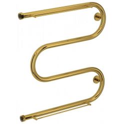 Полотенцесушитель водяной Сунержа М-образный, высота 60 см, ширина 60 см, 2 полки, цвет золото, 03-0008-6060