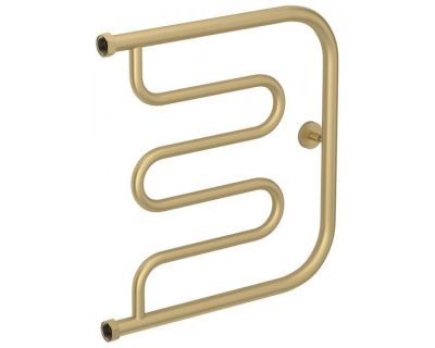 Полотенцесушитель водяной Сунержа Лира+, высота 50 см, ширина 50 см, цвет матовая шампань, 022-4011-5050