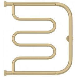 Полотенцесушитель водяной Сунержа Лира+, высота 50 см, ширина 50 см, цвет матовая шампань, 022-4012-5050