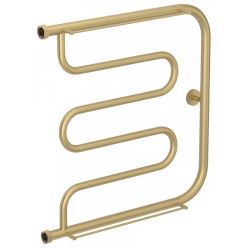 Полотенцесушитель водяной Сунержа Лира+, высота 60 см, ширина 60 см, цвет матовая шампань, 022-4012-6060